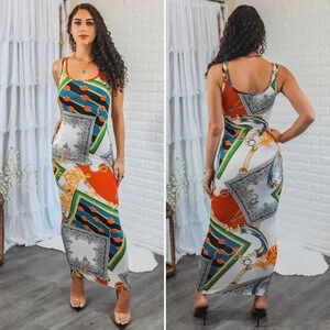 Charm me body con maxi dress